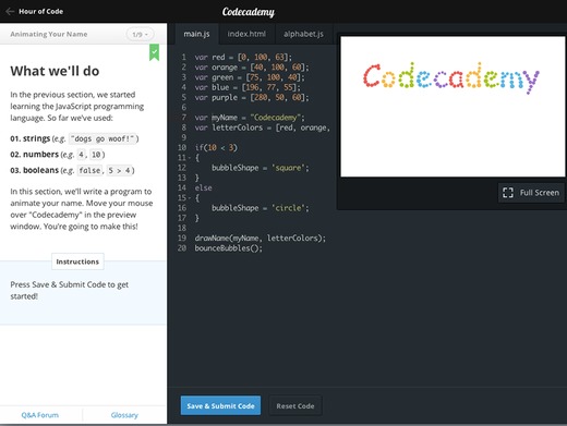 Codecademy game